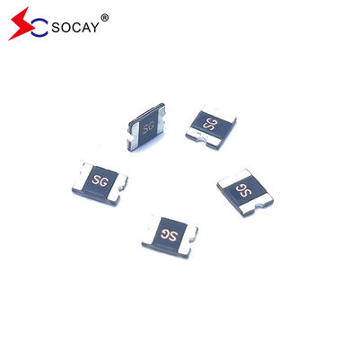 PPTC SMD Resettable Fuse Hold Current 0.5A Nominale spanning 16Vmax 0.6W Typisch vermogen