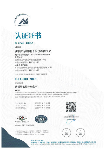 China Shenzhen Socay Electronics Co., Ltd. certificaten